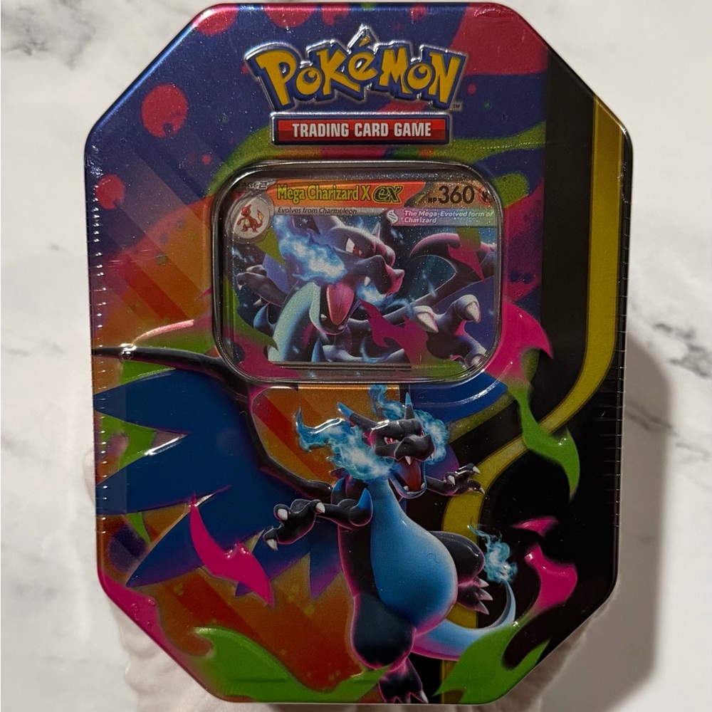 Pokémon TCG Mega Charizard X EX Tin